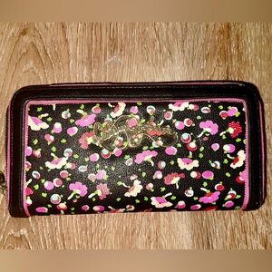 Black floral Betsey Johnson Wallet